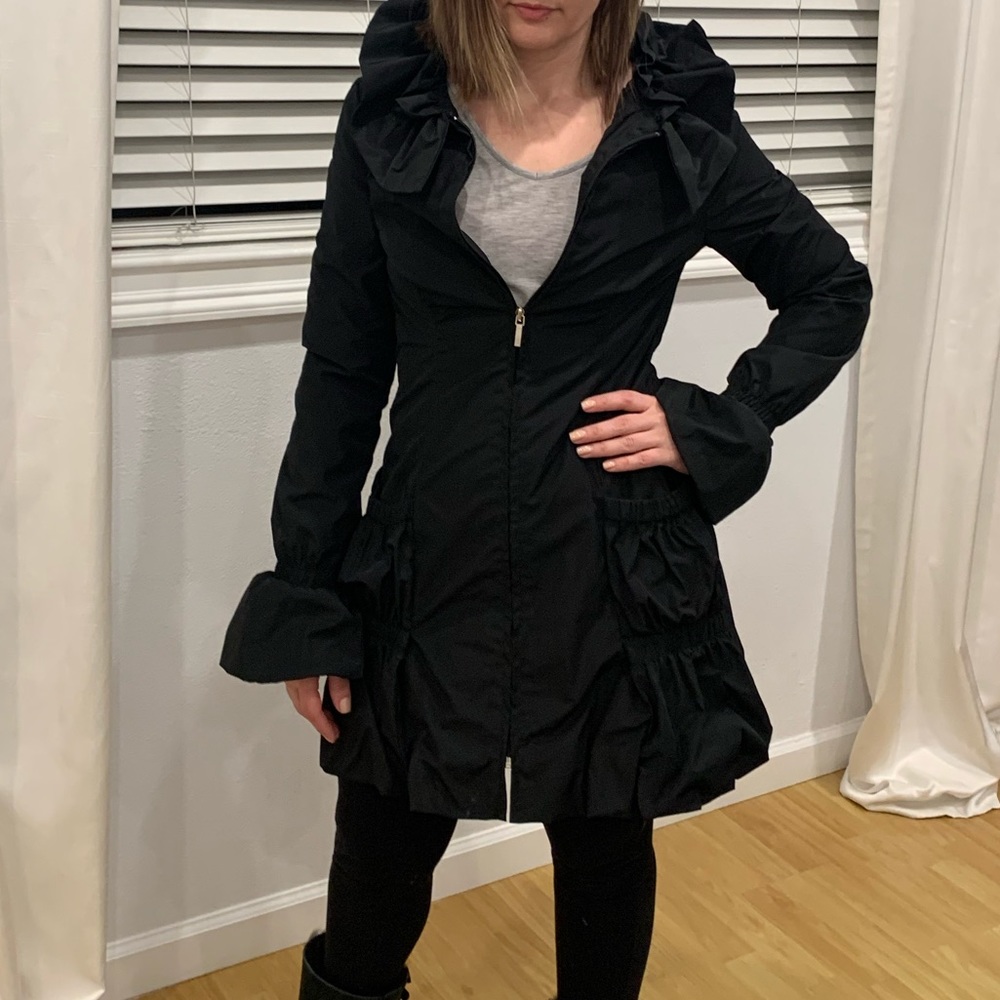 BEBE Ruffled Coat